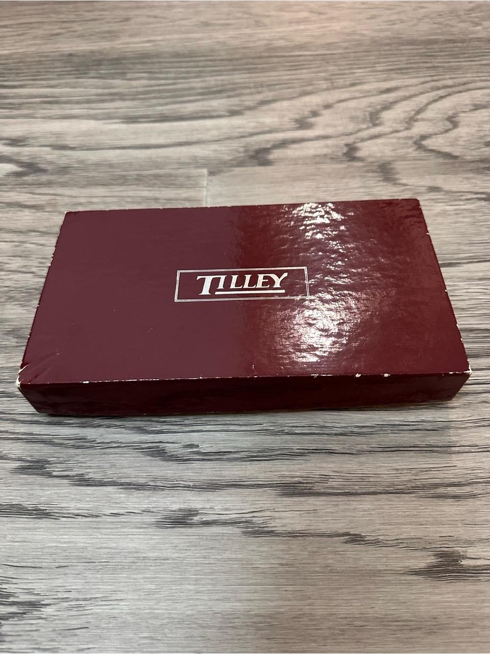Vintage NWT Tilley Burgundy Accessory Box - Women's Wallet Storage